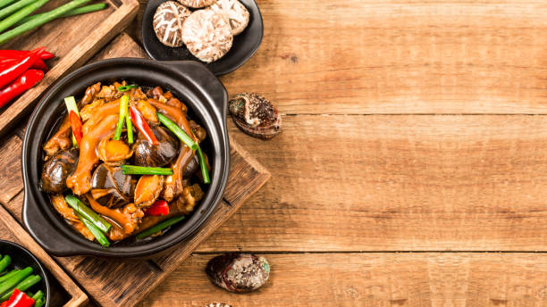 istock Chinese food: a plate of braised goose paw 1388000028
