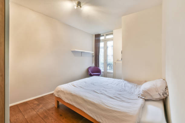 istock The interior of a small bedroom 1388005639