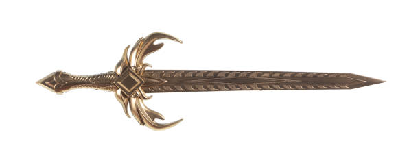 istock golden sword isolated on white background 1388006288