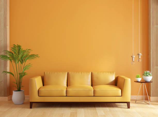 istock Sofa in living room for mockup, 3D rendering 1388008529