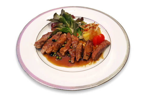 istock Pork Neck Steak with Black Pepper Sauce 1388009346