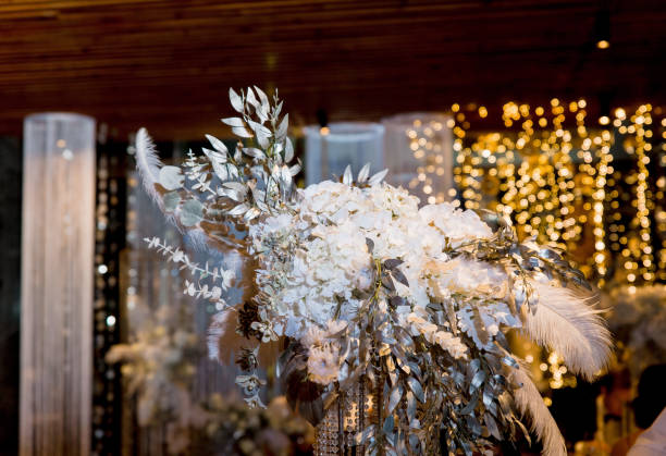 istock luxury decor composition holiday flowers feather crystal 1388011558