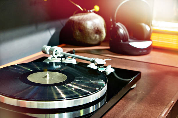 istock Modern turntable and headphones 1388011772