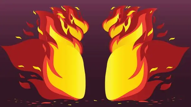 Vector illustration of Fire Flame