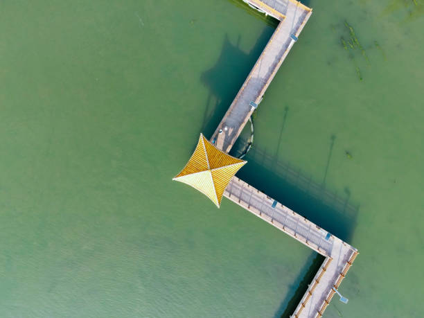 Chinese ancient architecture Pavilion on the lake