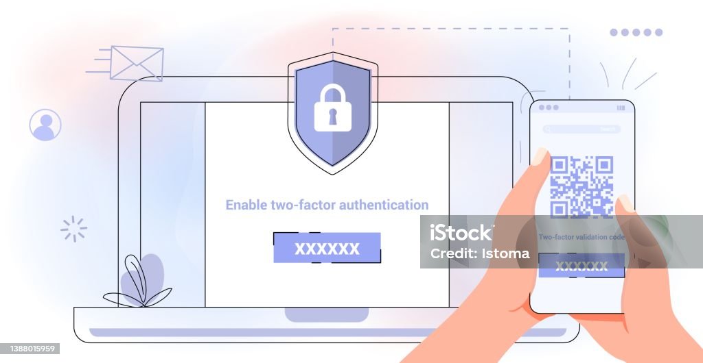 2fa Two Factor Authentication Password Secure Notice Login Verification ...