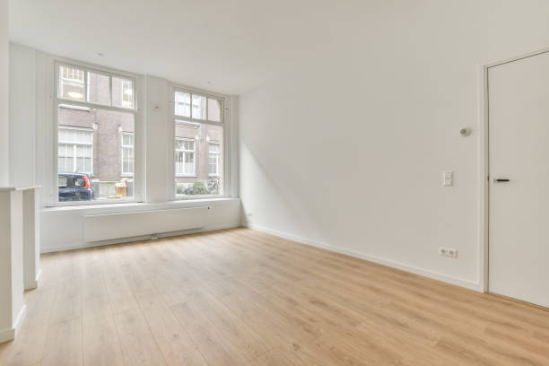 istock The interior of a small room in white 1388016034