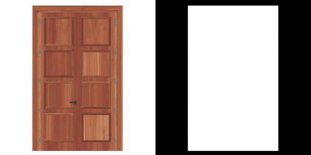 istock Tall wooden door 1388024526