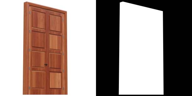 istock Tall wooden door 1388024527