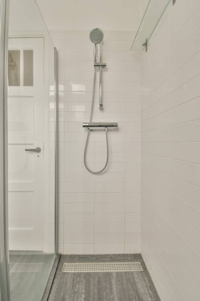 istock The interior of the bathroom in white 1388027702