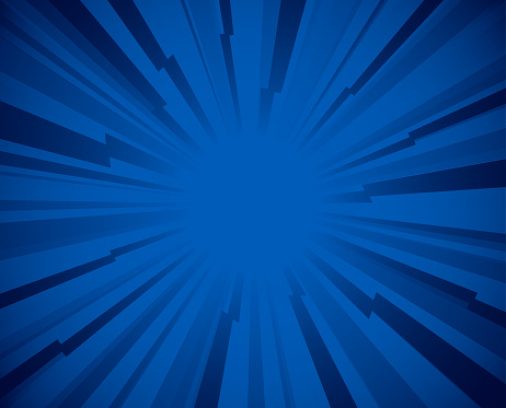 Blue explosion burst background vector illustration