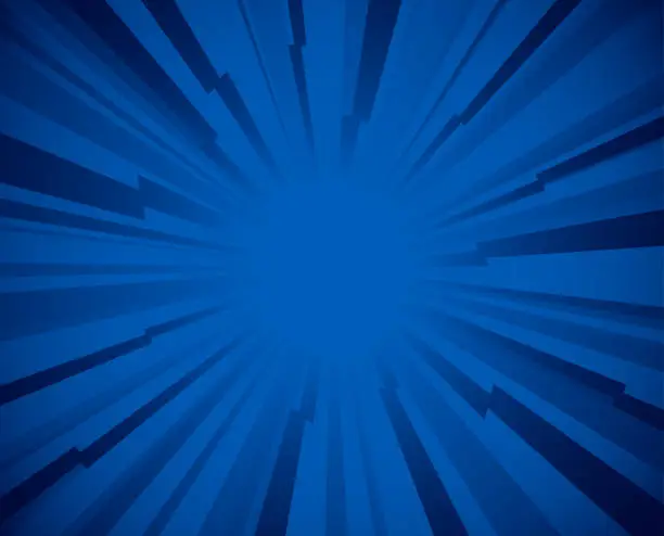Vector illustration of Blue star burst background