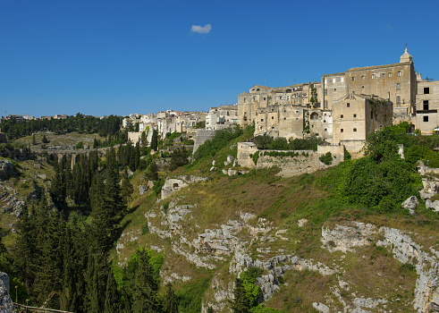 View of the historic town of Gravina in Puglia,  Apulia, Bari, Southern Italy