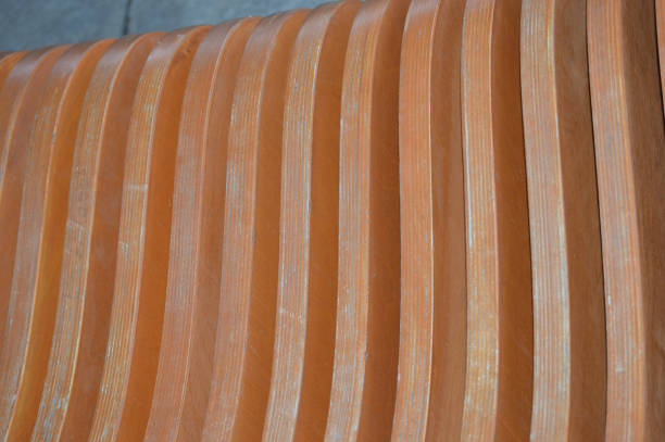 istock Wooden slats, bench element. Abstract wooden background. 1388032728
