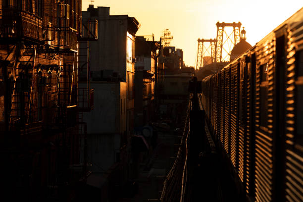 istock Brooklyn  Sunset with Vintage R32 Subway Train 1388035042