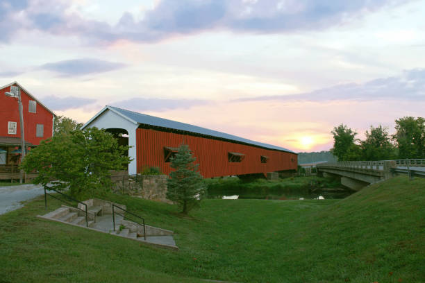 istock Bridgton Covered Bridge-Bridgeton, Indiana 1388035093