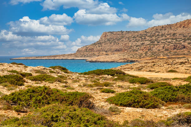 istock Seascape Cape Greco peninsula park, Cyprus. 1388037059
