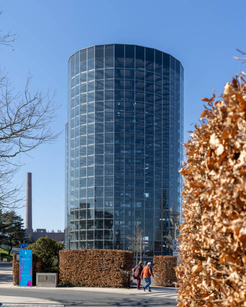 Wolfsburg, Germany - Mar 13th 2022: Autostadt in Wolfsburg is a combination of business and pleasure. people pick up their new cars here. It has been operational for 20 years already.