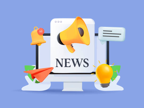 istock Concept News update. News webpage, information about events, activities, company information and announcements for web. 1388044511