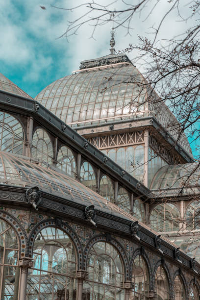 istock Crystal Palace in Madrid. Modern architecture. Retiro Park 1388054428