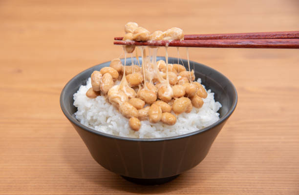 istock Natto rice to eat at home 1388054628