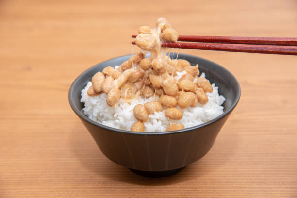 istock Natto rice to eat at home 1388054639
