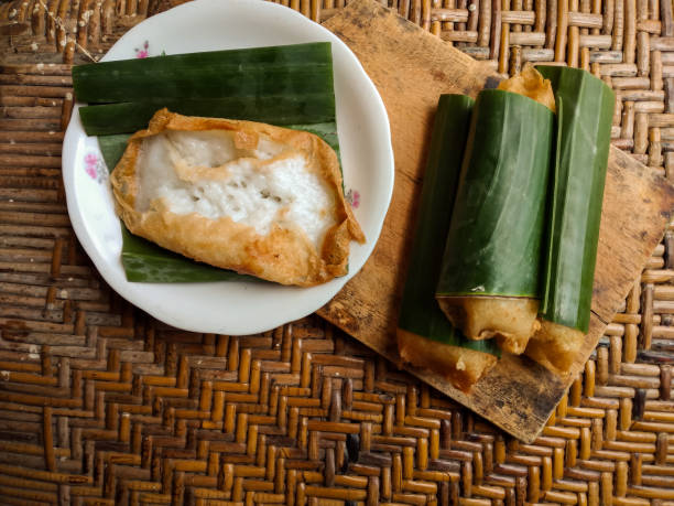 Indonesian traditional pancake surabi or serabi