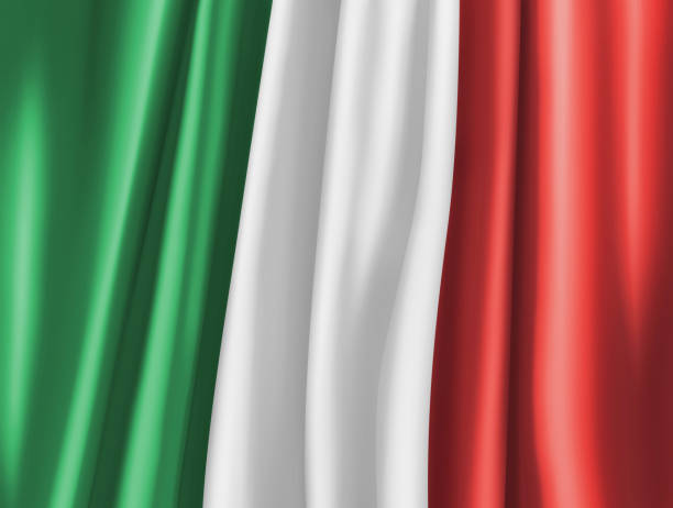 National flag of Italy vector art illustration