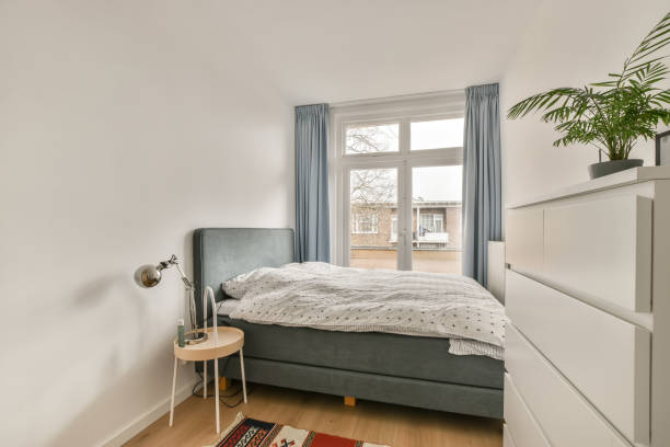 istock The interior of a small bedroom 1388069688