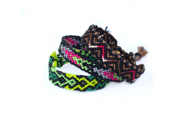 istock DIY woven friendship bracelets with different braiding. Summer accessory 1388070999