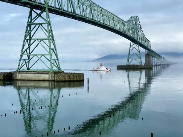 istock Coast guard boat beneath the Astoria Bridge 1388072183