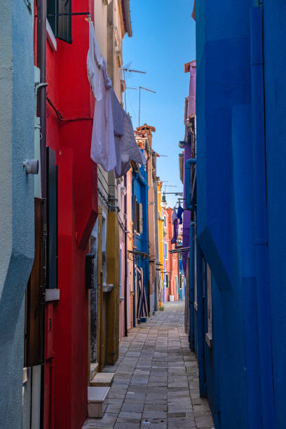 istock Narrow alley in colourful Burano 1388073186