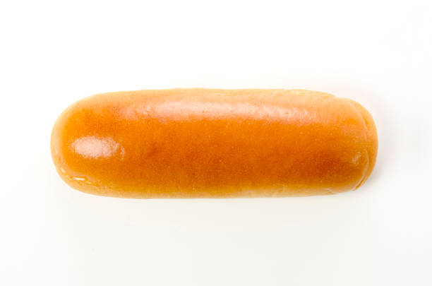istock Hot dog bun on a white background 1388081493
