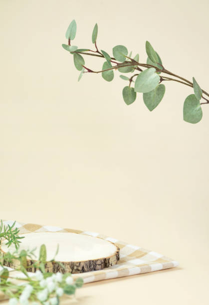 istock Wooden platform for product photography 1388083218