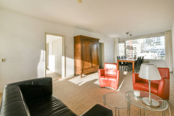 istock Large dining area for with access to the living room 1388087476