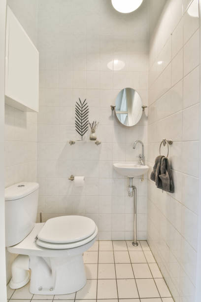 istock A cozy bathroom with a toilet 1388092867