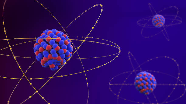 atomic structure consisting of protons, neutrons and electrons.Scientific of atom,3d rendering atomic structure consisting of protons, neutrons and electrons.Scientific of atom,3d rendering neutron stock pictures, royalty-free photos & images