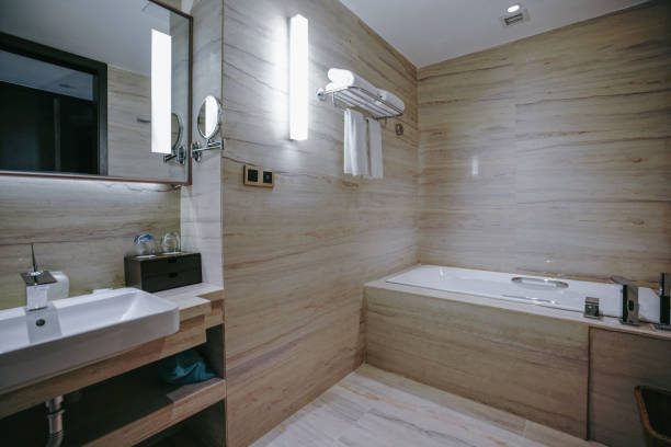 Interior of a modern bathroom