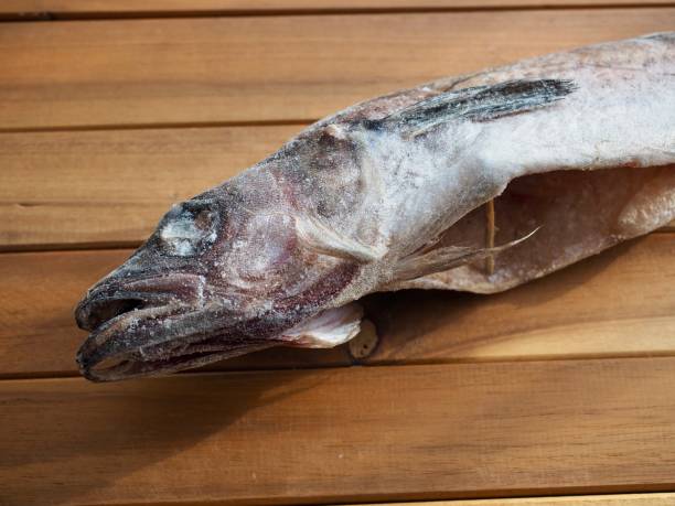 istock Semi-dried Frozen Pollack, fish, cooking ingredients 1388106754