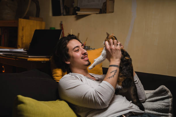 istock man chilling in his room 1388111359