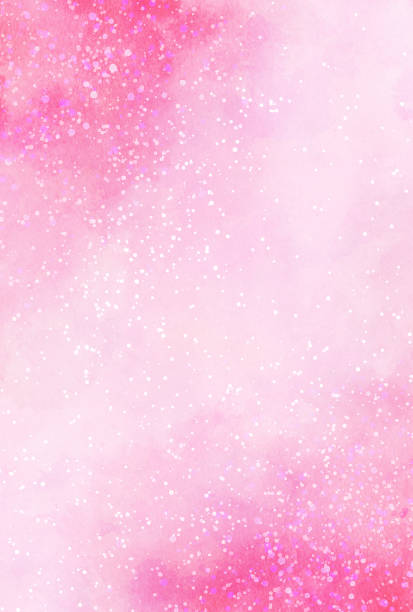 istock Beautiful background illustration with glittering watercolor style 1388120653