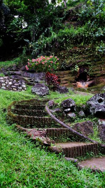 istock Old staircase in public park 1388121196