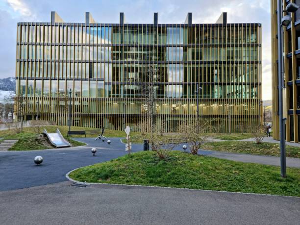 Stockholm, Sweden – March 07, 2024: A world-renowned medici research institute. Designed by Wingardh Arkitektkontor.