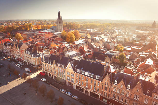 Aerial view of Ypres