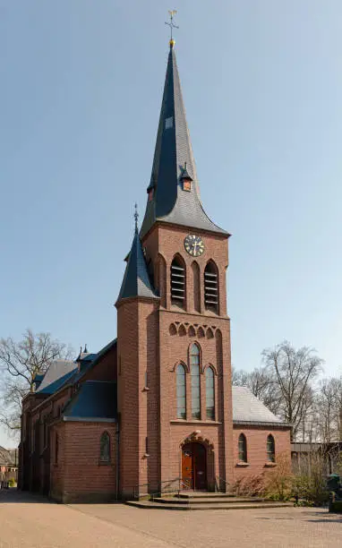 The neo-gothic Catholic Saint Stephanus Church in Hertme, a small village in Overijssel, it was designed by Dutch architect Wolter te Riele ( 1867-1937) and built in 1903