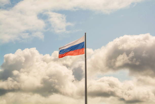 istock The Russian tricolor flag 1388131804
