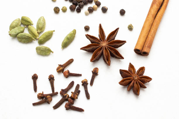 istock Dry spices: cardamom, star anise, cinnamon sticks and allspice. 1388139031