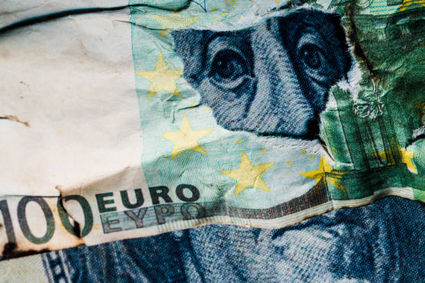 istock Benjamin Franklins face peeking out of a hole in a 100 euro banknote 1388144217