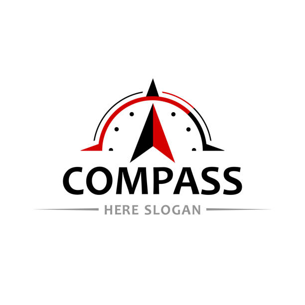 Red Compass logo design template. Adventure or travel sign icon. Red Compass logo design template. Adventure or travel sign icon. Vector illustration on white background. anhui province stock illustrations