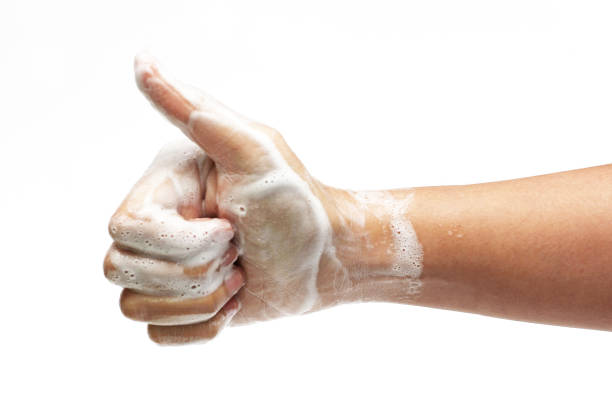istock wash your hands thoroughly to prevent germs and viruses. 1388148777